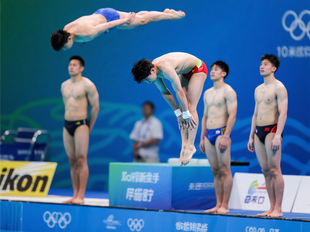 除了老将们的稳定发挥，本届男子10米跳台